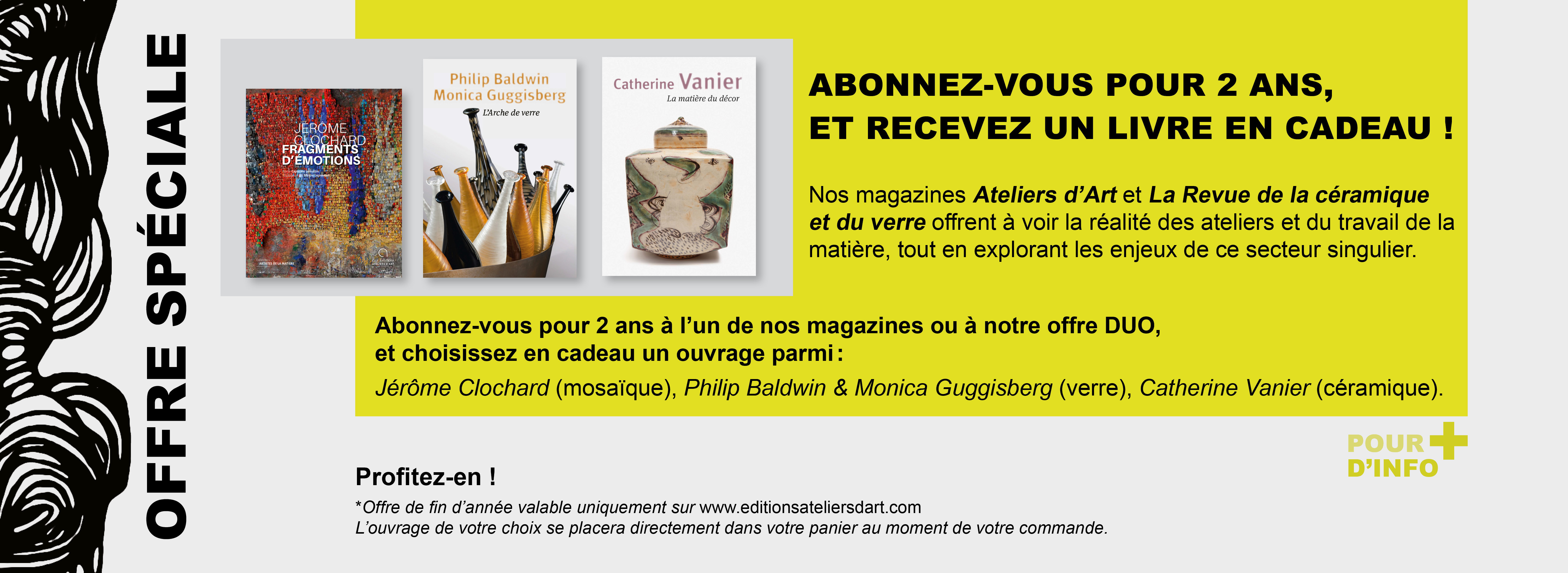 offre abo 2 ans 1 livre